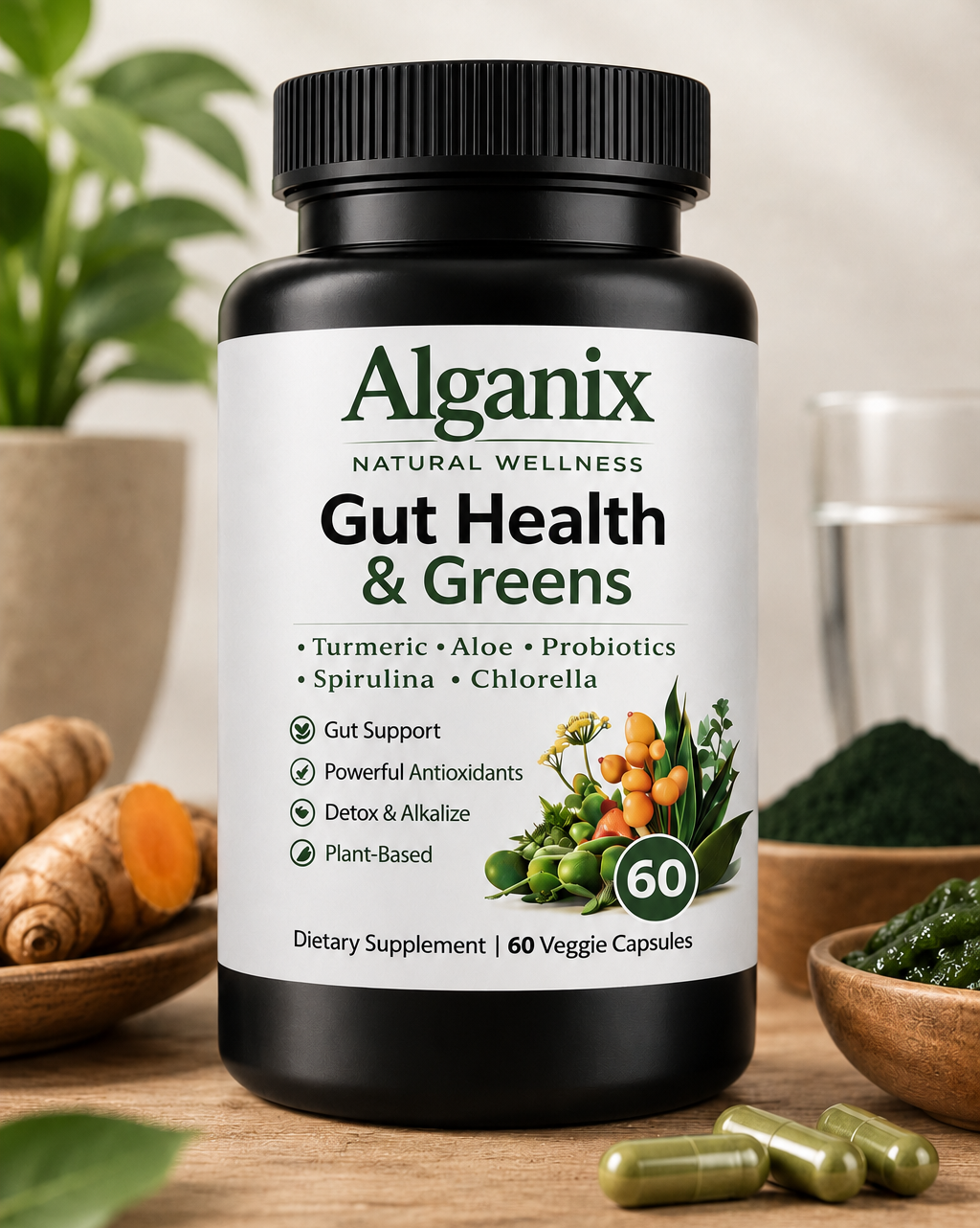 Alganix™ Υγεία Εντέρου & Πράσινη Υπερτροφή  Προβιοτικά!!